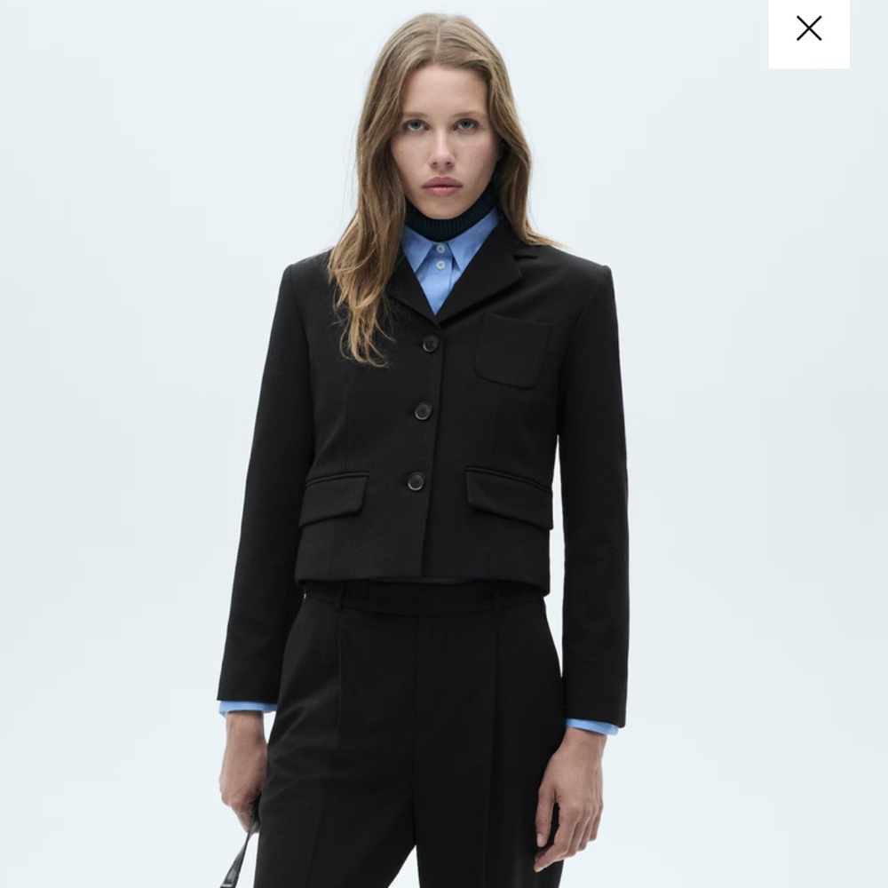 NWT Mango Black Blazer SMALL - Picture 6 of 11